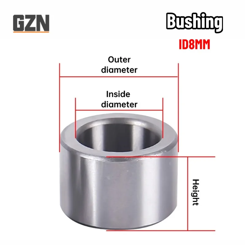 

1PCS Inner Diameter 8MM Outer Diameter 10 11 12 13 14 15 16 MM High Strength Bearing Steel Bushing Wear-resistant Sleeve