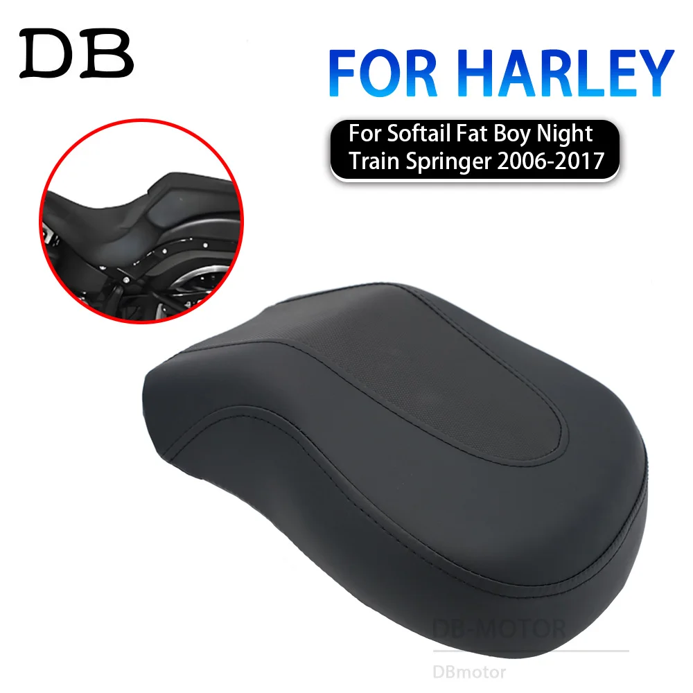 

Motorcycle Accessories Rear Pillion Passenger Seat Cushion For Harley Softail Fat Boy Night Train Springer 2006 - 2017 2016 2015