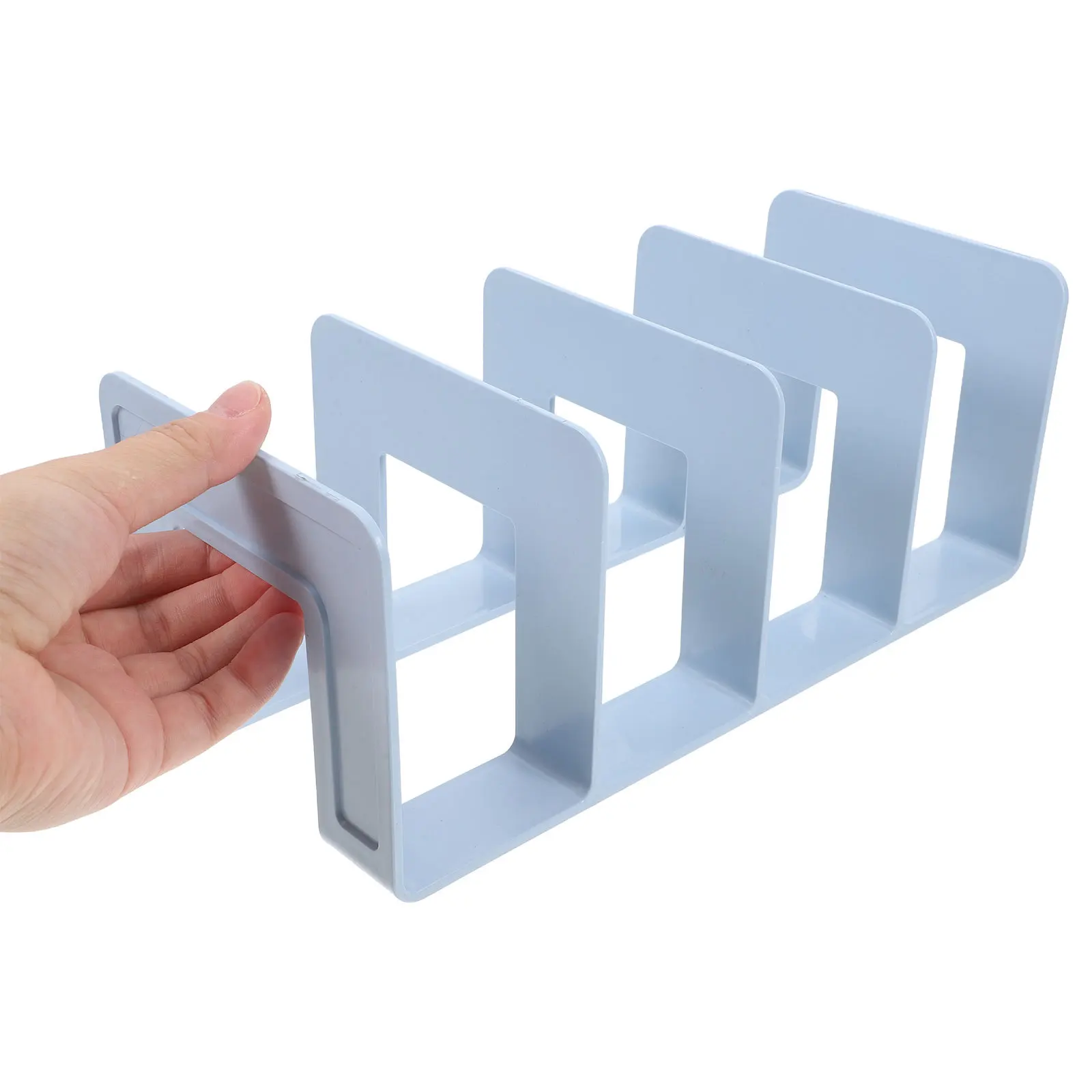 مقسم غلاف سعة كبيرة متعدد الأقسام منظم سطح المكتب قوي الدفتين قابل للتعديل حامل الكمبيوتر المحمول رف المجلات