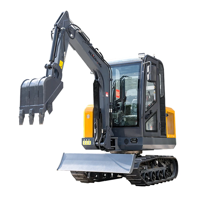 HW-26 Mini Excavator With Cabin Crawler Digger Machine 2.5 Ton Bagger Agricultural Tractor Equipment And Garden Tools Custom