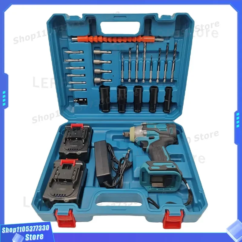 Heavy Duty Industrial Impact Wrench Electric Screwdriver Power Tool for Fastening Removal High Torque Cordless Driver Kit
