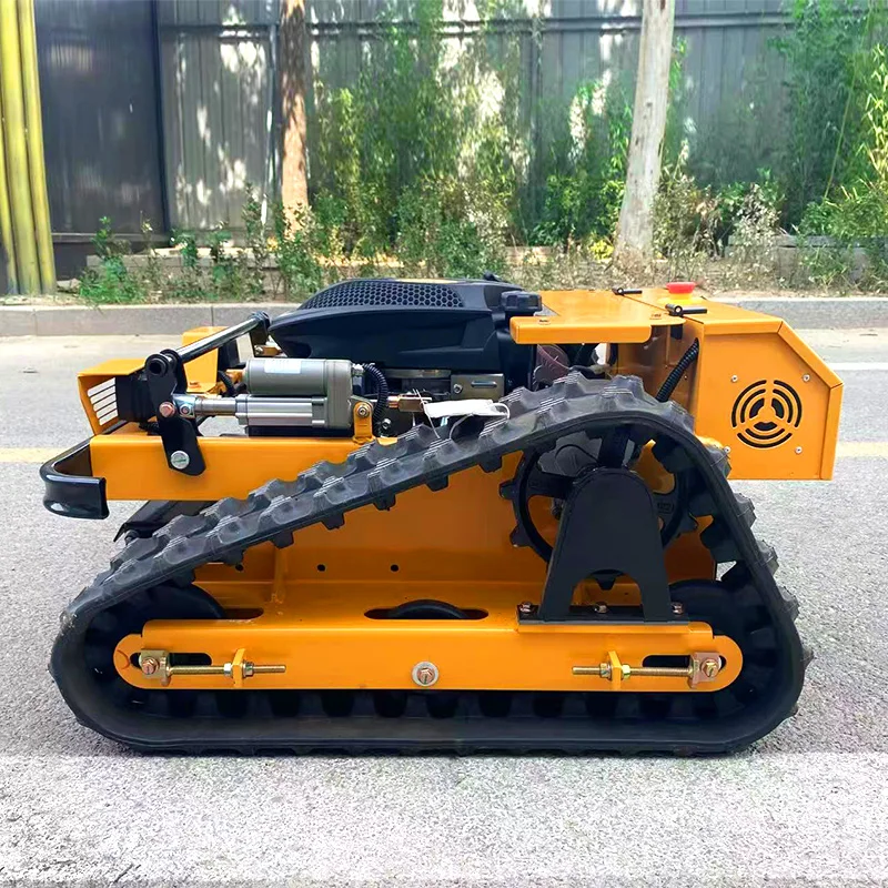 تخصيص متعددة الوظائف CE EPA المعتمدة جميع التضاريس RC قاطع غاز الزراعة المطاط المسارات التحكم عن بعد روبوت جزازة العشب