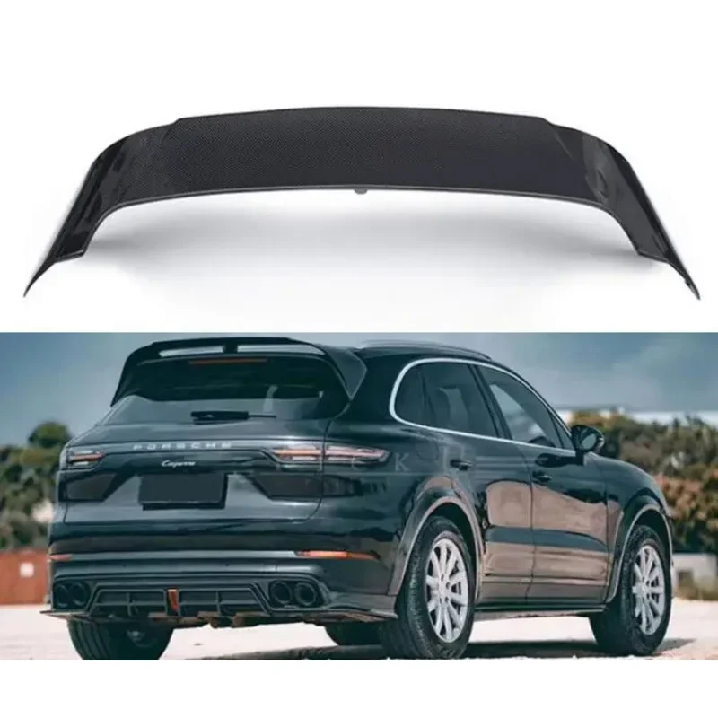 

Real Carbon Fiber Car Rear Wing Trunk Lip Roof Spoiler For Porsche Cayenne 2018 2019 2020 2021 2022 2023