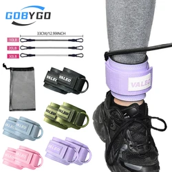 GOBYGO Yoga strumenti per esercizi Fitness regolabile fibbie per caviglie palestra fasce elastiche per gambe allenatore per gambe e glutei perdita di grasso scolpire Unisex