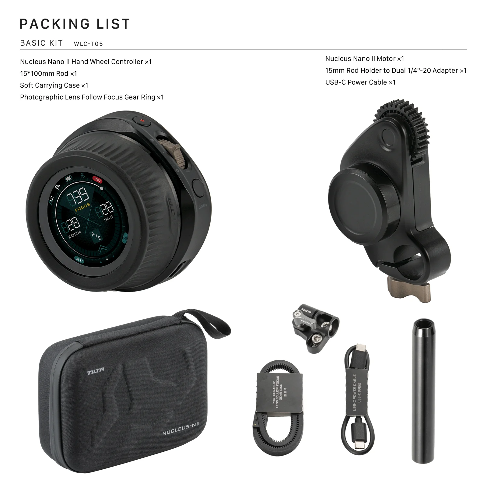 TILTA Nucleus-N 2.0 WLC-T05 무선 렌즈 제어 시스템, Nucleus Nano 팔로우 포커스, RS 및 Nucleus-M 모터 호환, 신제품