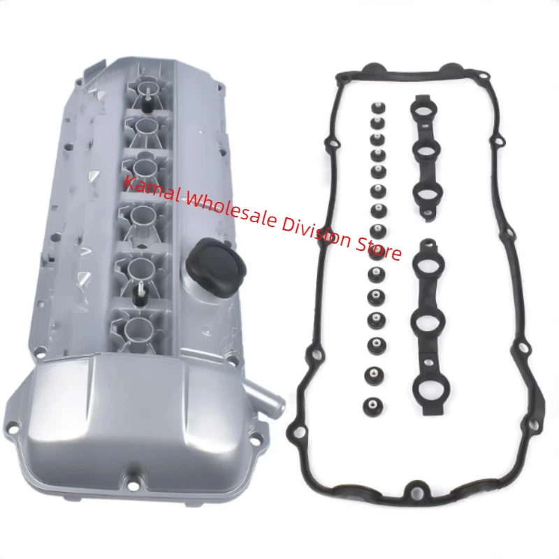 Aluminum Valve Cover Kit for BMW 325i 330Ci 525i E46 E39 E53 E60 E85E61 X3 X5 Z4 11127512839 with Oil Cap