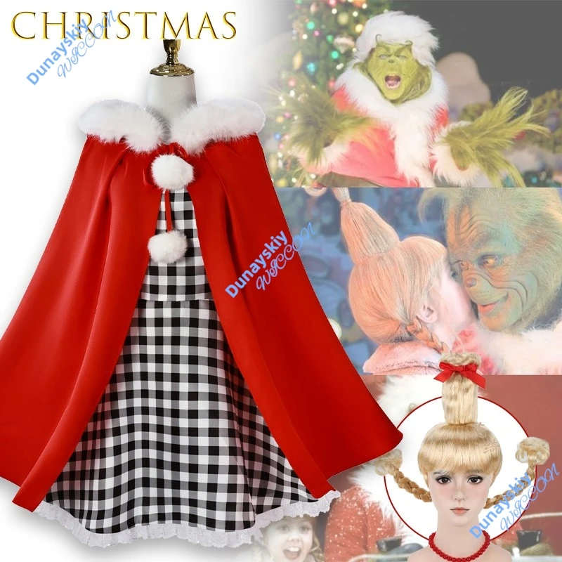 Disfraz de Cindy para niños y adultos, traje encantador de Lolita para Halloween, Navidad, juego de rol para mujeres