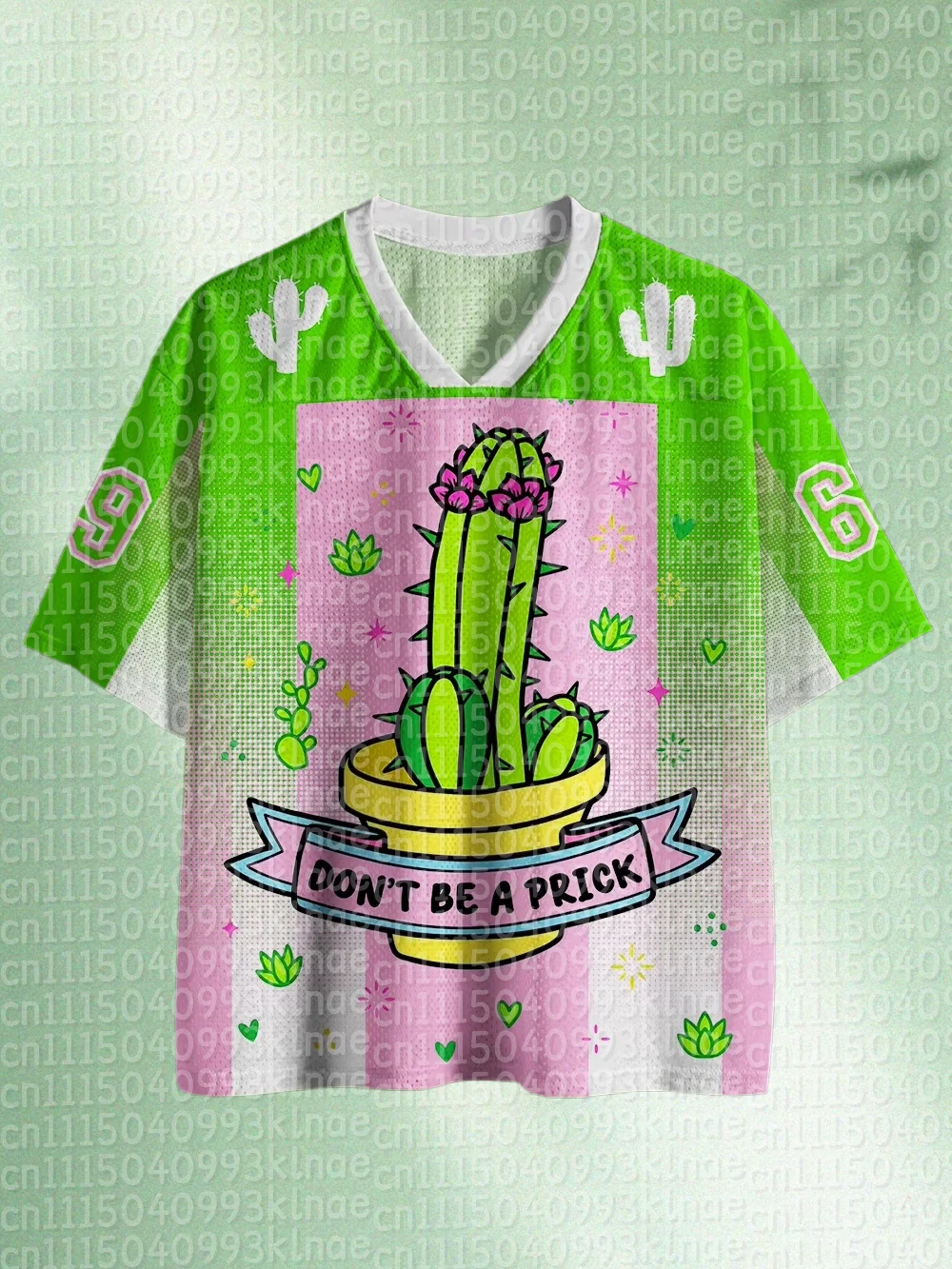 Y2K Funny Cactus Graphic Family Matching Outfits Meme Quote Print Jersey Retro Cyberpunk Parent-Child T-Shirt Casual Family Look