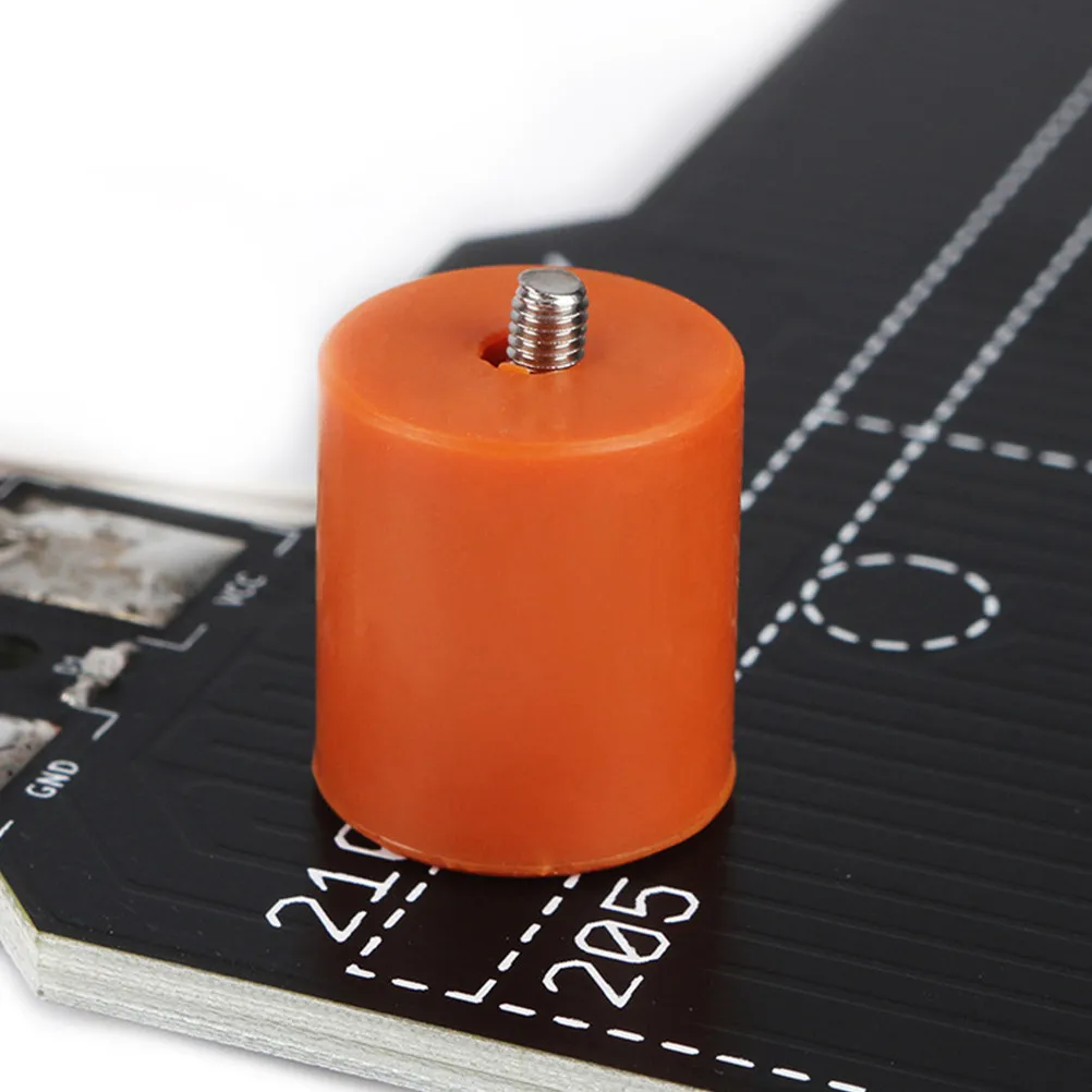 

4Pcs Hot Bed Leveling Column 16Mm Silicone Non-Stick Heat Resistant Solid Spacer Platform Leveler for 3D Printer Bed Adjustment