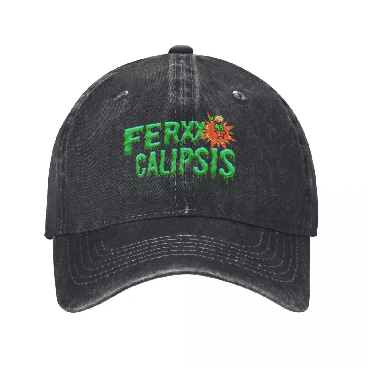 Green Ferxxo Feid Letters Tour 2024 High-end Denim Washed Baseball Cap For Men Fashion Womens Snapback Caps Hip Hop Sun Hats