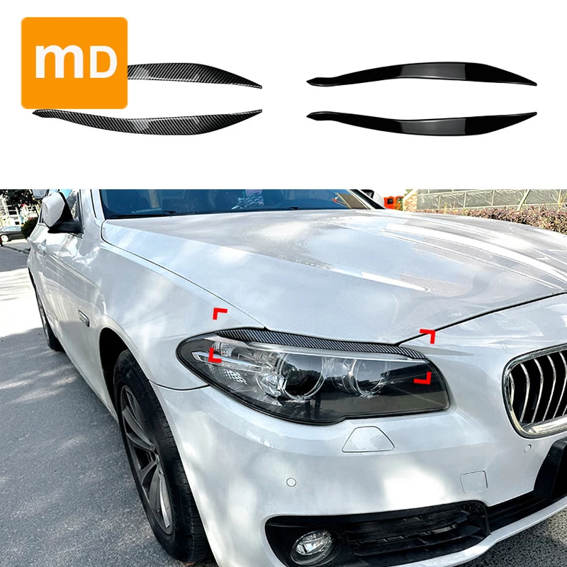 

For 2015-2017 BMW 5 Series F10 F11 Front Headlight Eyebrow Sticker Eye Headlight Eyebrow Decoration Sticker Eyelash Modified