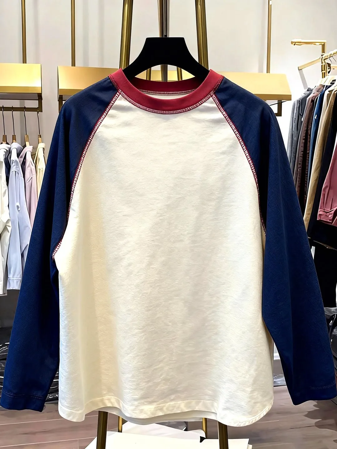 

Женская футболка оверсайз из чистого хлопка с длинным рукавом, свободного кроя, в стиле Lazy Sle, модная, весна 2026, повседневная, с круглым вырезом