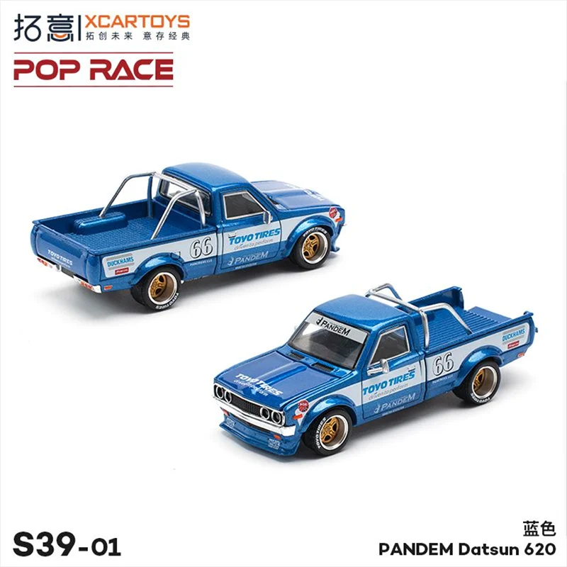XCARTOYS POP RACE 1/64 PANDEM DATSUN 620 Auto Legering Speelgoed Motorvoertuig Diecast Metalen Model Kinderen Kerstcadeau Speelgoed voor Jongens