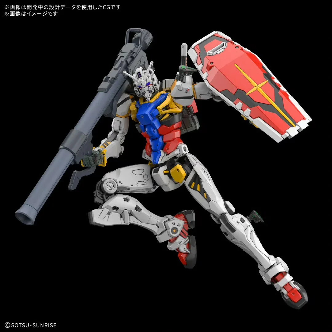 Bandai original hg gquuuuuux RX-78-02 branco gundam ação anime figuras montagem modelo coleção presente crianças brinquedos