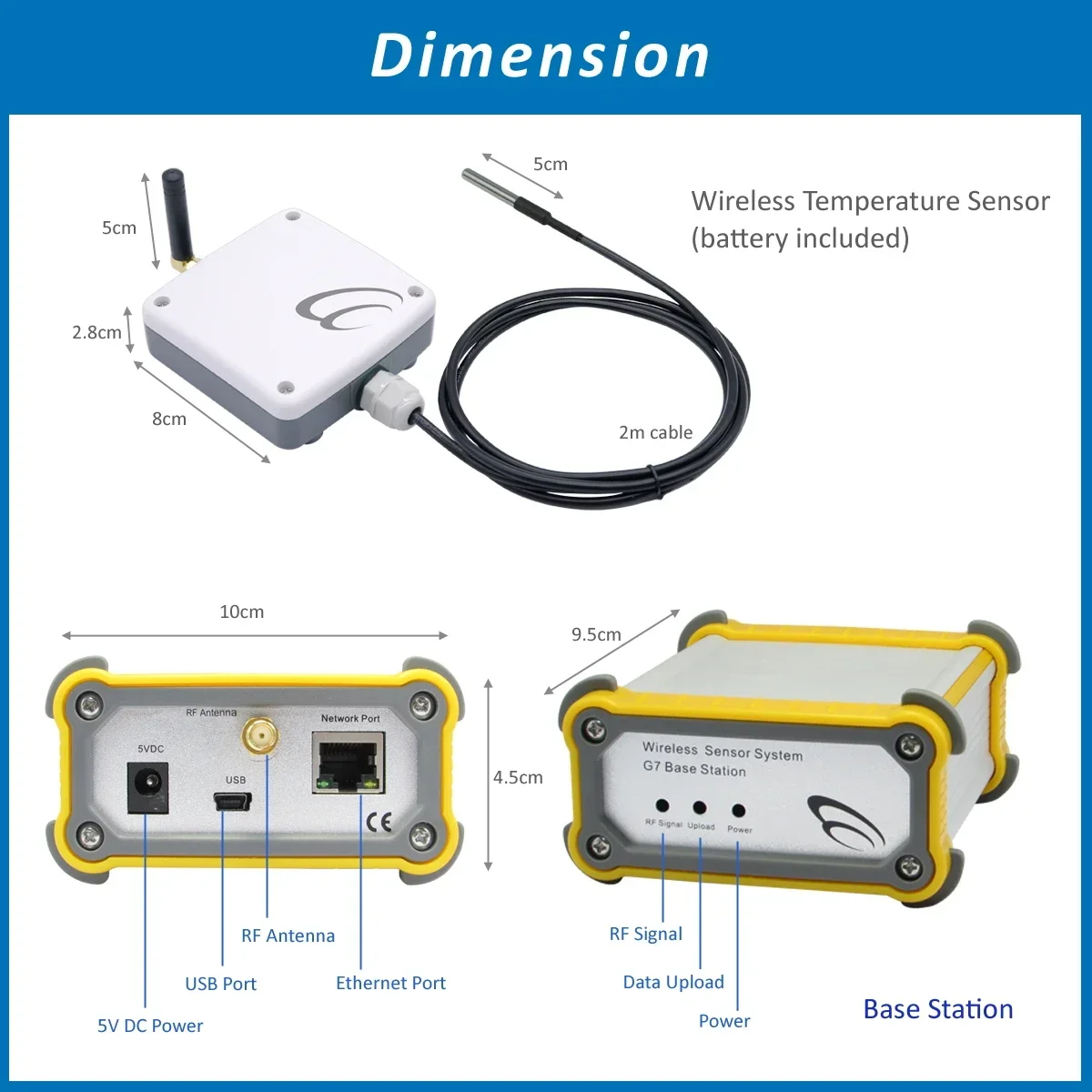 

4 Sets Wireless Temperature Sensor alarm sensors temperature ing device