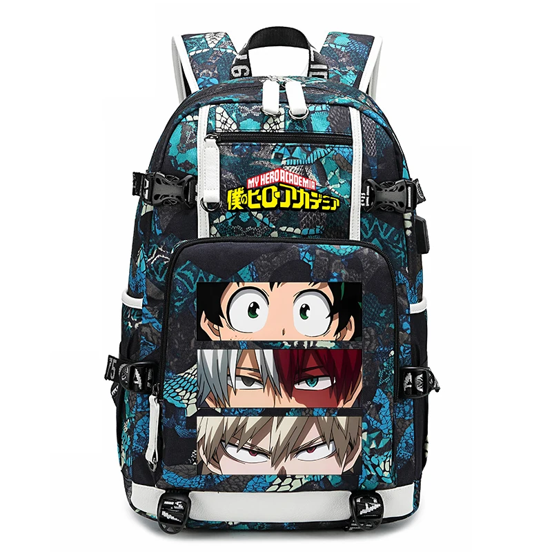 Mochila escolar de Anime My Hero Academia para estudiantes, mochila de gran capacidad para jóvenes, bolsa de viaje al aire libre, regalo de regreso