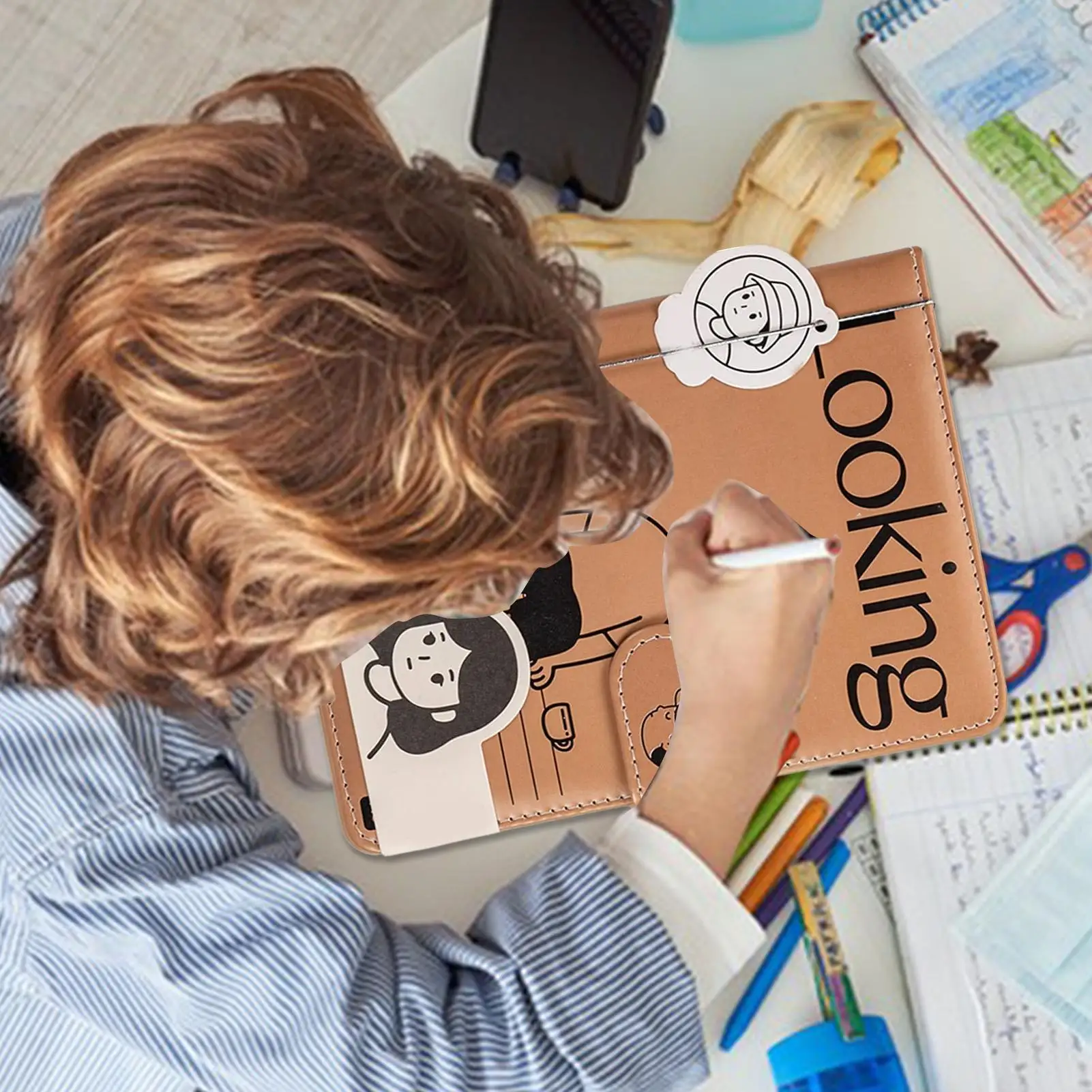 دفاتر ملاحظات توضيحية مجلة جميلة 96 ورقة مجلة بإبزيم مغناطيسي قرطاسية مدرسية للفتيات والنساء أعمال رسم يومية