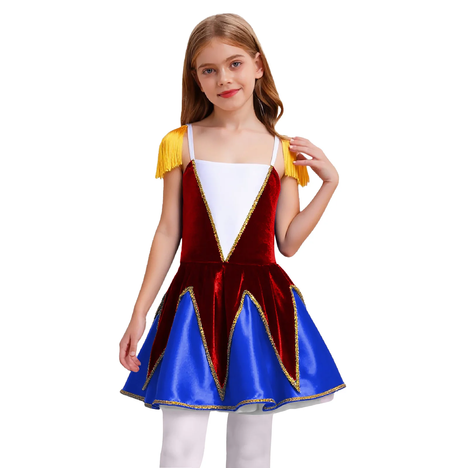 الفتيات تأثيري هالوين موكب عرض الشرف الحرس زي المخملية توتو فستان لمسيرة طبل أزياء جوقة الفرقة الرئيسية