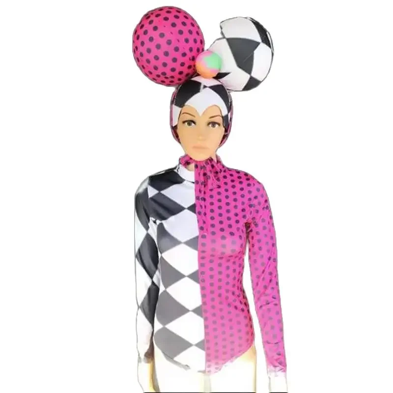 3 Styles Big Headwear Cosplay Bodysuit Women Party Gogo Dancer Costumes Bar Nightclub Ds Dj Stage Show Rave Outfit XS6944