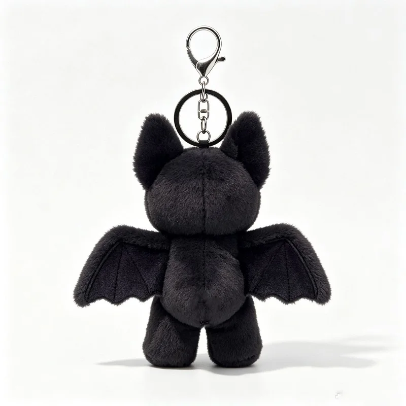 Gothic Bat Plush Keychain Cute Vampire Stuffed Animal Soft Bag Charm Aesthetic Backpack Pendant Trendy Accessory Birthday Gift