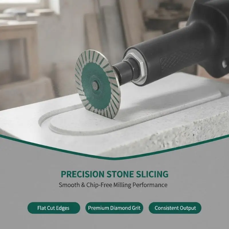 Easy Install Carving Disc for Granite Stone Concrete Universal Hole Size Fits Most Grinders for Daily Engraving Projects