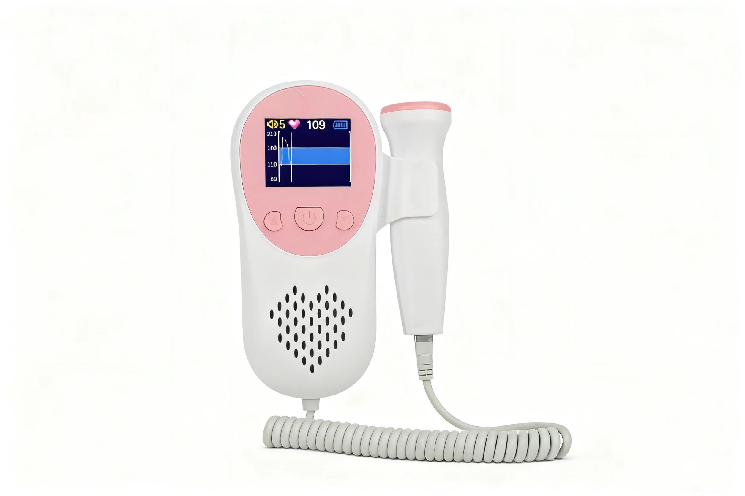 春医療-fd65-胎児心拍モニター＆心拍数検出器-家庭用ドップラー超音波-ハンドヘルドデバイス-1年保証