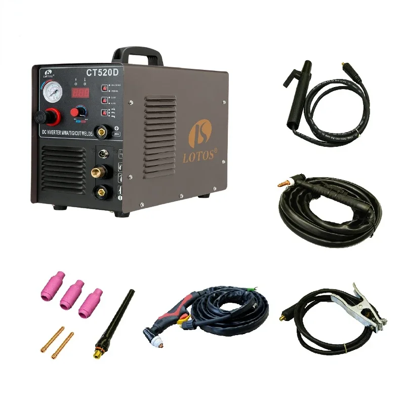 Lotos CT520D110/220v welders 3 in 1cut tig mma high frequency welding machine equipment price for black friday sale