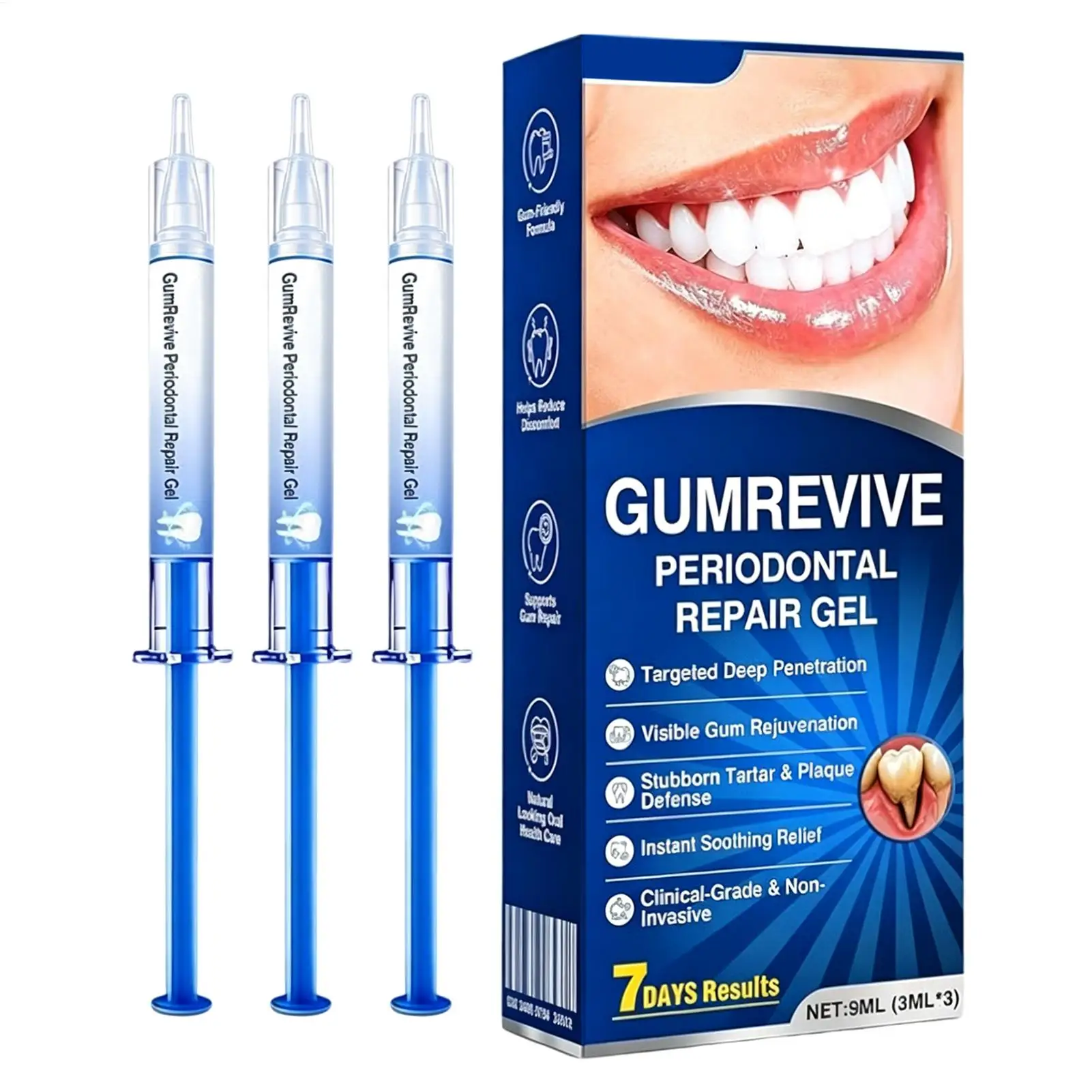 Gum Repair Care Gel Relieve Sore Gum Improve Gingival Damaged Inflammation Cleaning Teeth Stains Tartar Whitener Gum Protect Gel