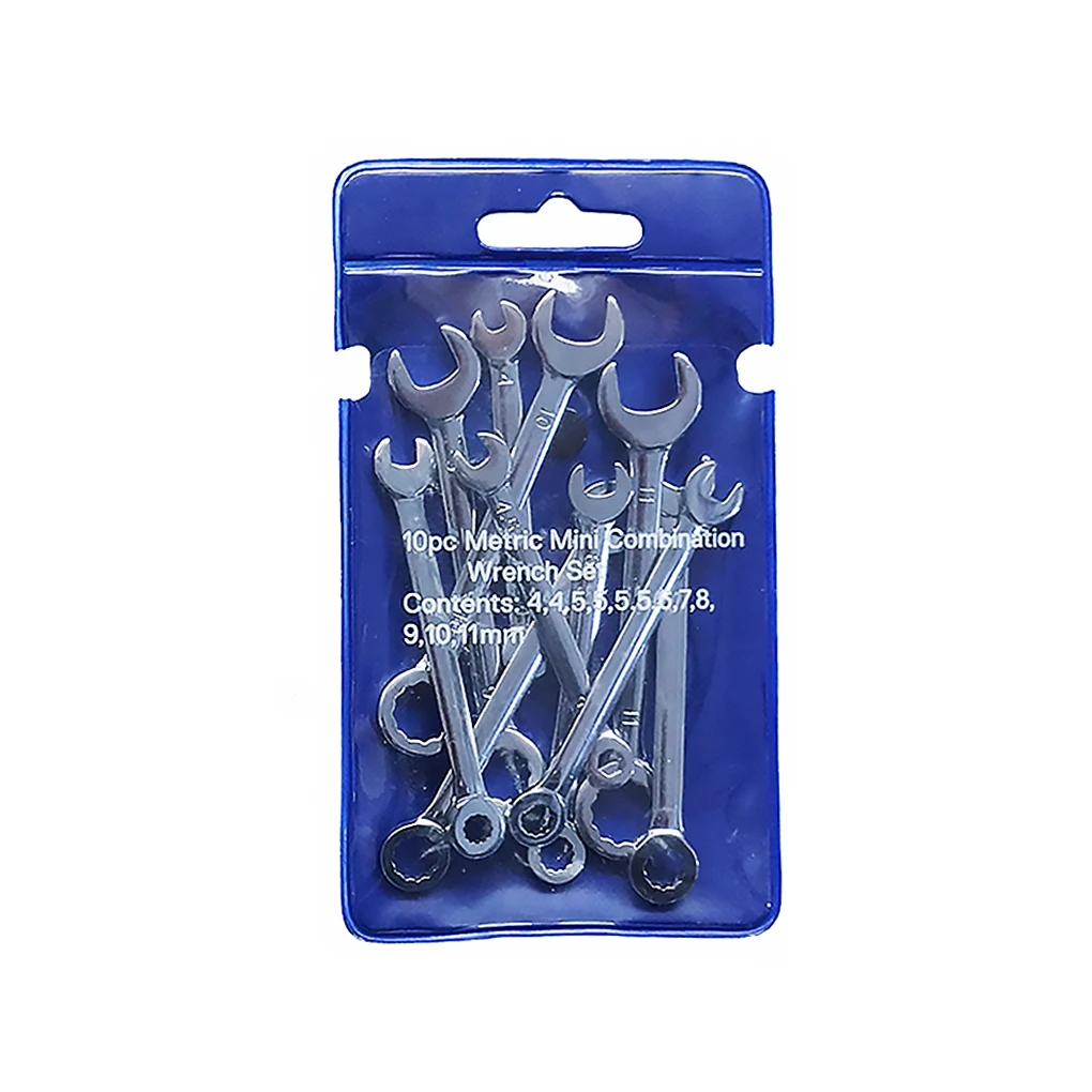 

10Pcs Mini Wrench Set Combination Wrench Spanner for Assembling Furniture Small Equipment