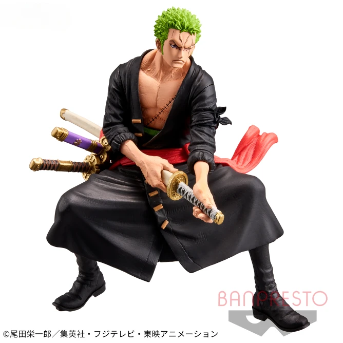 In Stock Brand New Bandai Glasses Factory Scenery KOA King of Art Roronoa Zoro - Wano Country II - Figure Model Collection Gift