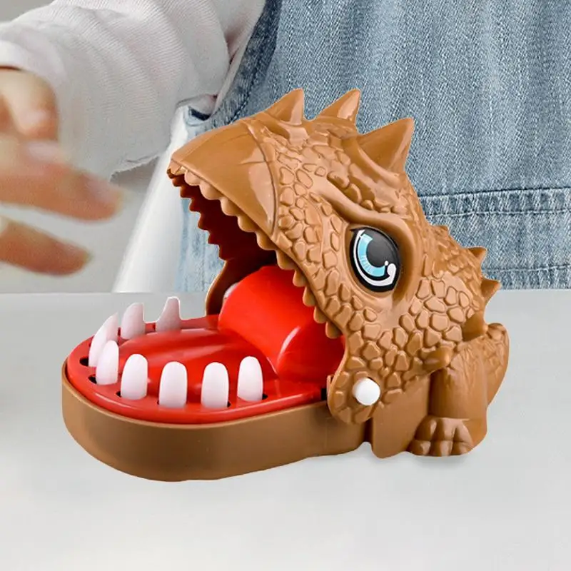 Dinosaur Teeth Toys Dinosaur Shape Dentist Teeth Toy Interactive Game Funny Tabletop Board Games Random Color For Kids Girls