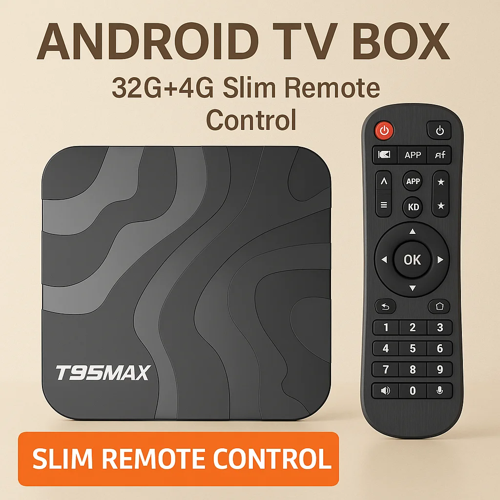 صندوق التلفزيون الذكي، مشغل الوسائط المتدفقة، الإصدار العالمي T95MAX Google Assistant Android14 AllwinnerH618 2.4G&5G Wifi 4K Set Top Box