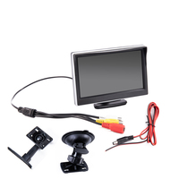 Car Monitor Screen for Parking Rear View Reverse Camera TFT LCD Display HD Digital Color 4.3 or 5 Inch PAL NTSC