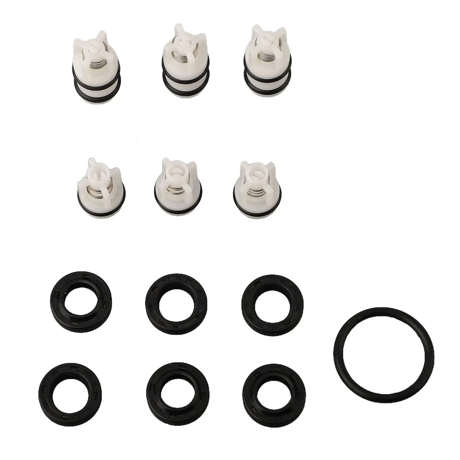 Kit de reparo de cabeça de limpeza de bomba doméstica funcional, máquinas leves, óleo, plástico, substituição de arruela de vedação de borracha, 220v