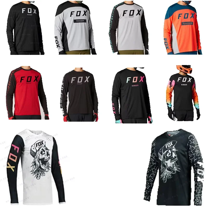 

2024 Men's Mountain Bike Sportswear Downhill Jersey Camiseta Off-road Motorcycle T-shirt Mx Ranger Fox Mountain Bike Sportswear