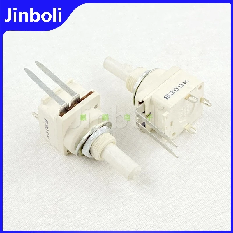 1PCS B300K Single With Push Switch Potentiometer Temperature Adjustment Switch P16P25-5D1 Shaft Length 21.5mm