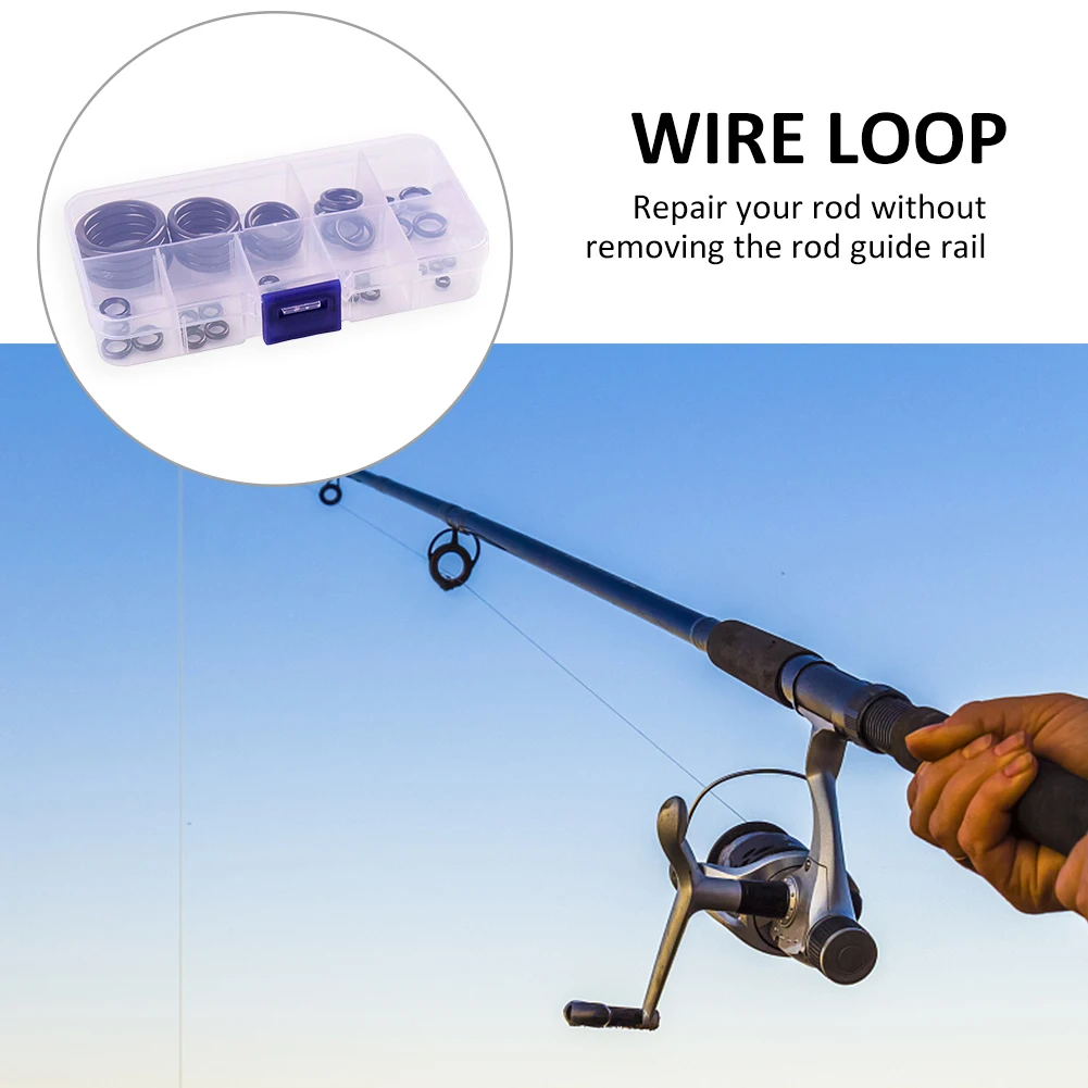 

40 шт., круглый разъем, кольцо для снаряжения, износостойкие круглые уплотнительные кольца, сменный комплект для ремонта стержня, аксессуары для рыболовных снастей