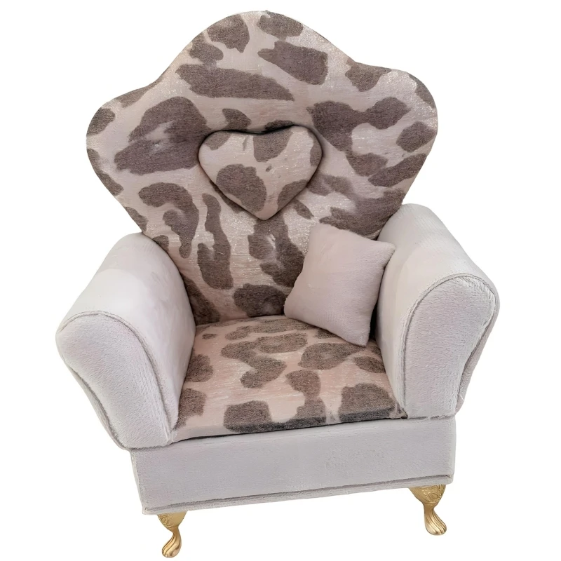 Stylish Velvets Jewelry Box with Leopard Print Exterior And Practical Compartments For Easy Organization E0BF