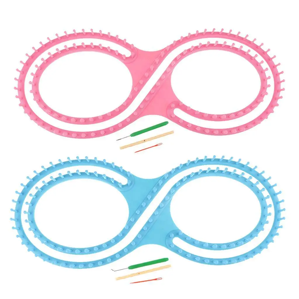 

1 Set Knitting Tool 8 Shape Knitting Looms Set Including Plastic Crochet Hook Hollow Tube