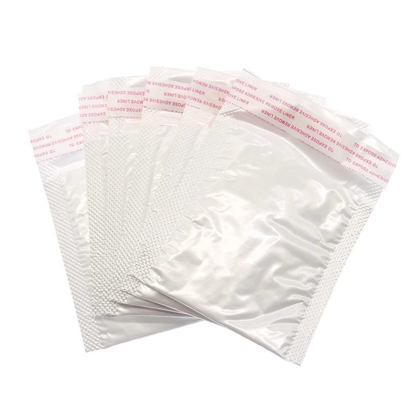 50Pcs Bubble Mailers White Poly Bubble Mailer Self Seal Padded Gift Bag Packaging Envelope Bags Book Shipping Package Bag