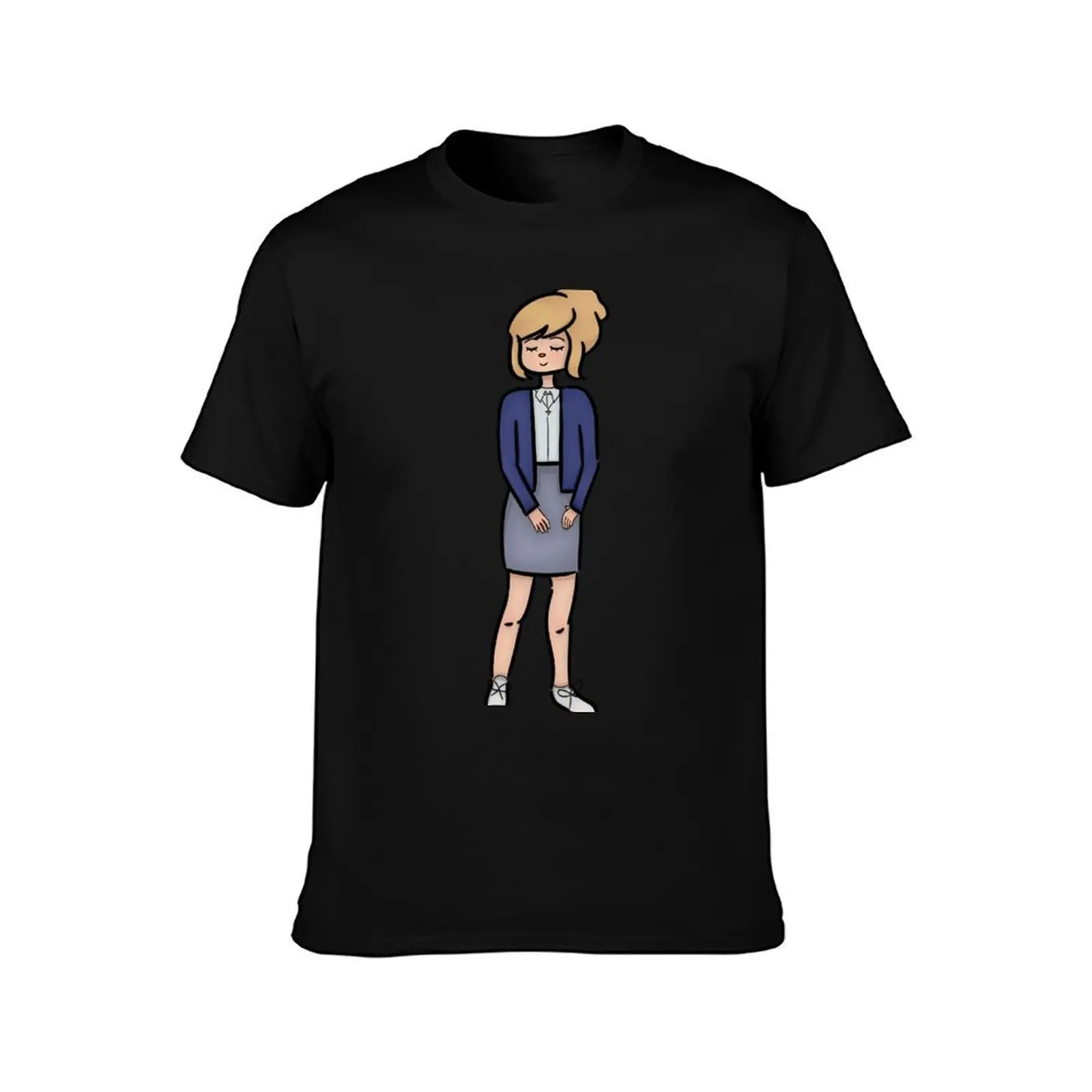 Cute Kate Marsh T-Shirt, Summer Casual Cotton Tee, Oversized Streetwear Tops, Vintage Graphic Print, Loose Fit Short Sleeve
