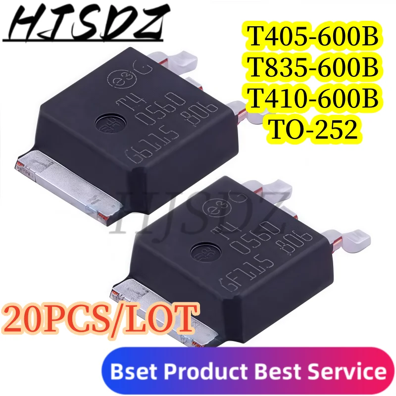 【100-50-20PCS/LOT】 T405-600B T835-600B T410-600B TO-252  600V Bidirectional thyristor transistors