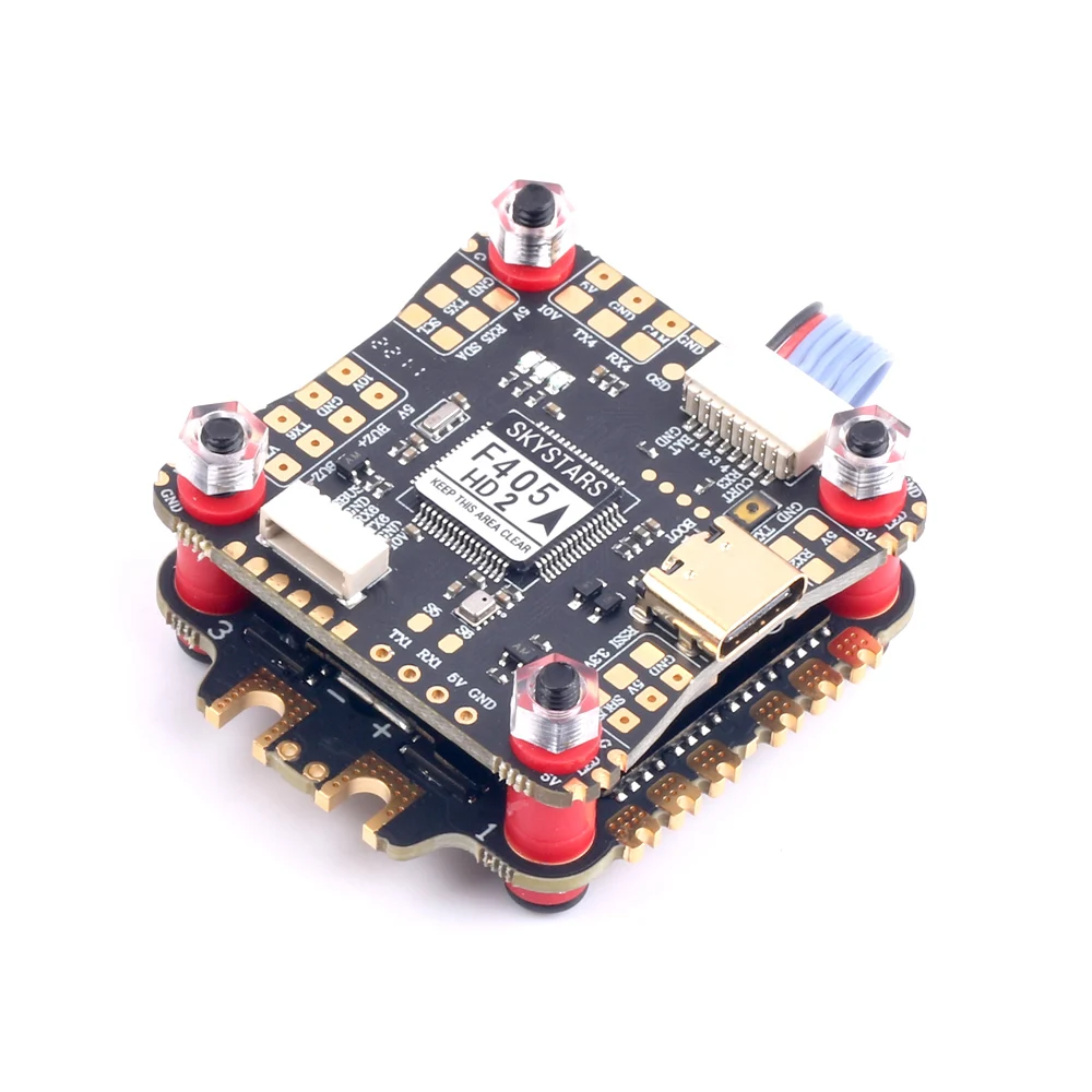 SKYSTARS F405HD Flight Controller & KM50 50A 3-6S DSHOT600 ESC Stack Compatible with DJI For RC FPV Racing Drone RC Parts