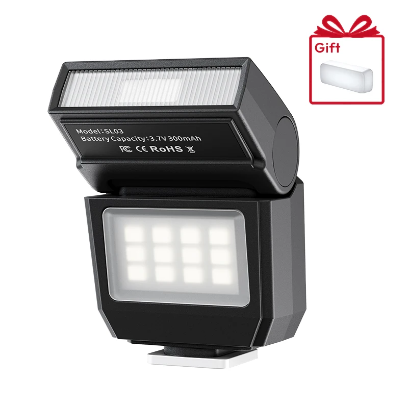 Ulanzi SL03 Mini Flash Speed Lite Camera Flash Light for Canon for Fuji for Sony for Nikon for Panasonic DSLR Video Vlog Shots
