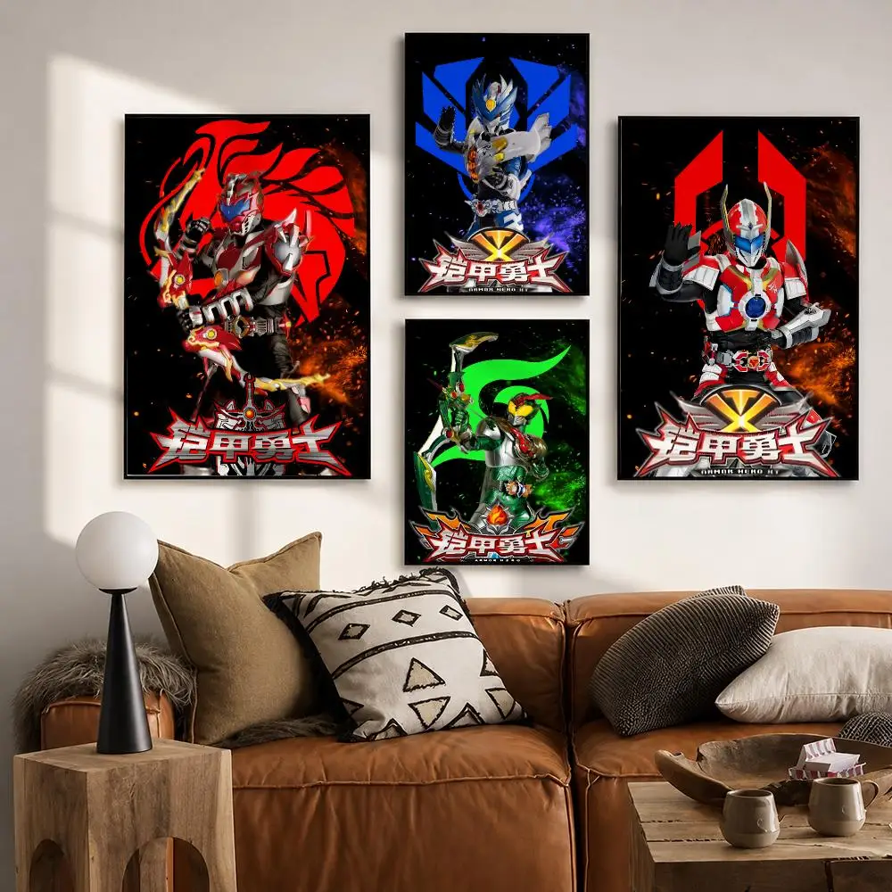 TV Series Armor Hero Poster HD poster wall art self-stick no-residue for home cafe office great gift