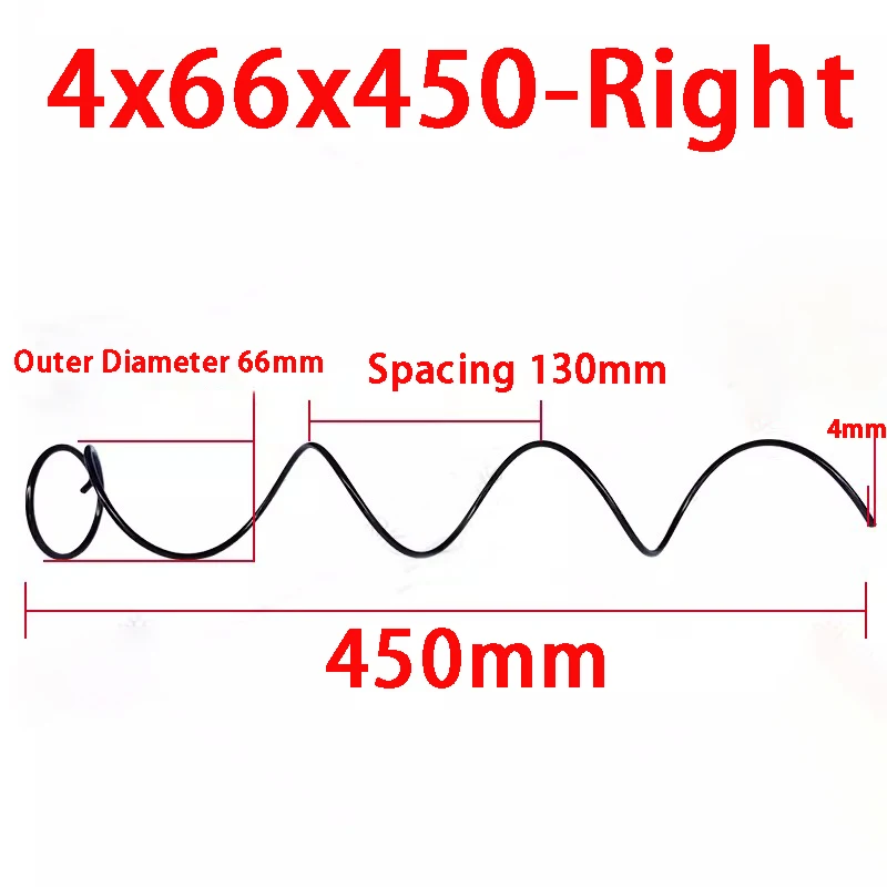 2 Buah Aksesori Mesin Penjual Otomatis Kustom Pegas Kompresi untuk 3 Produk 4x66x450mm dengan Jarak 130mm