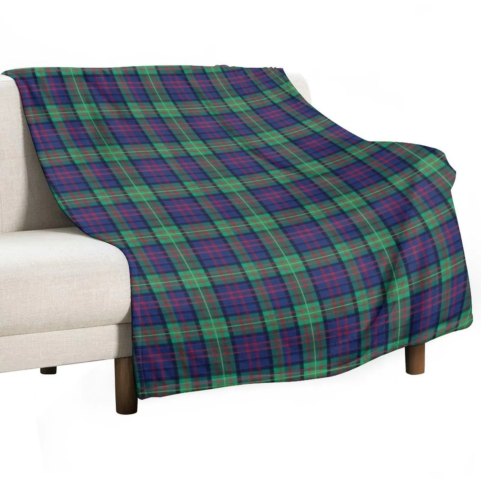 Carnegie Mellon University Tartan Plaid Throw Blanket Tourist warm winter Luxury Brand Hairy Blankets