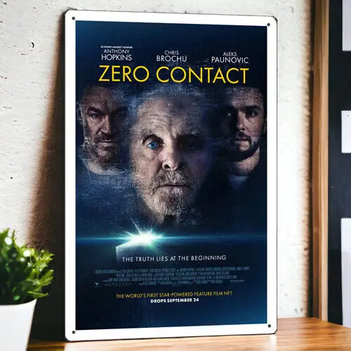 Zero Contact (2022) Metal Movie Poster Tin Sign Plaque Film 8