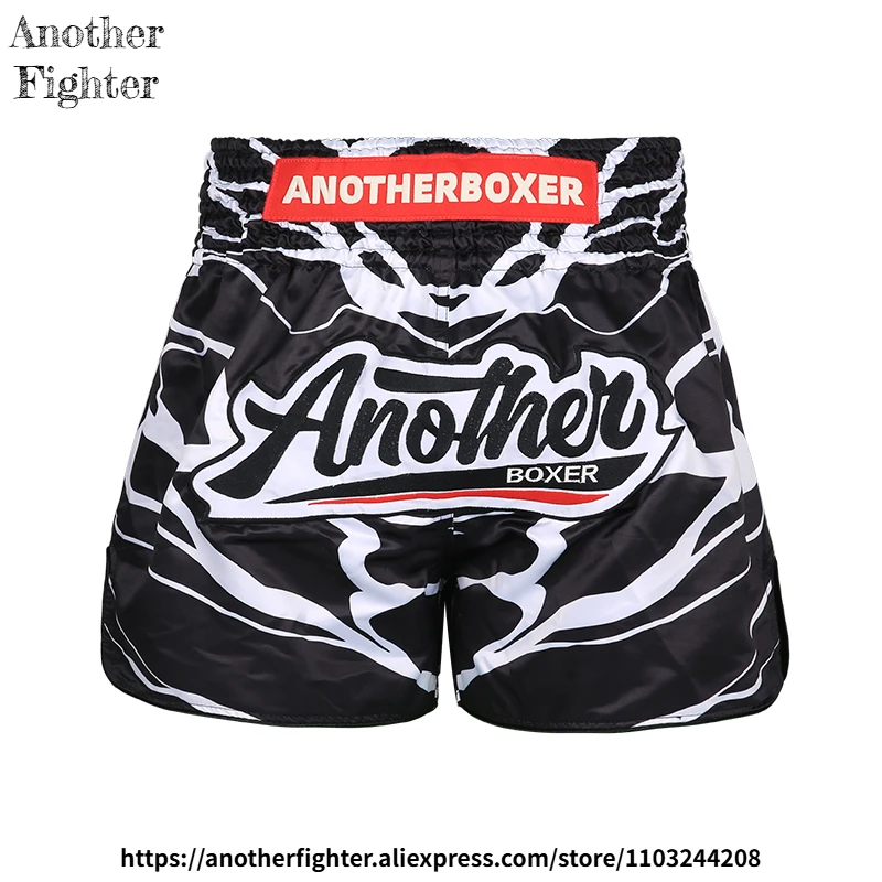 

Muay Thai Shorts Men Women Youth Zebra Pattern Tiger Thai Boxing Shorts Gym Cage Fight MMA Training Competition Kickboxing Pants