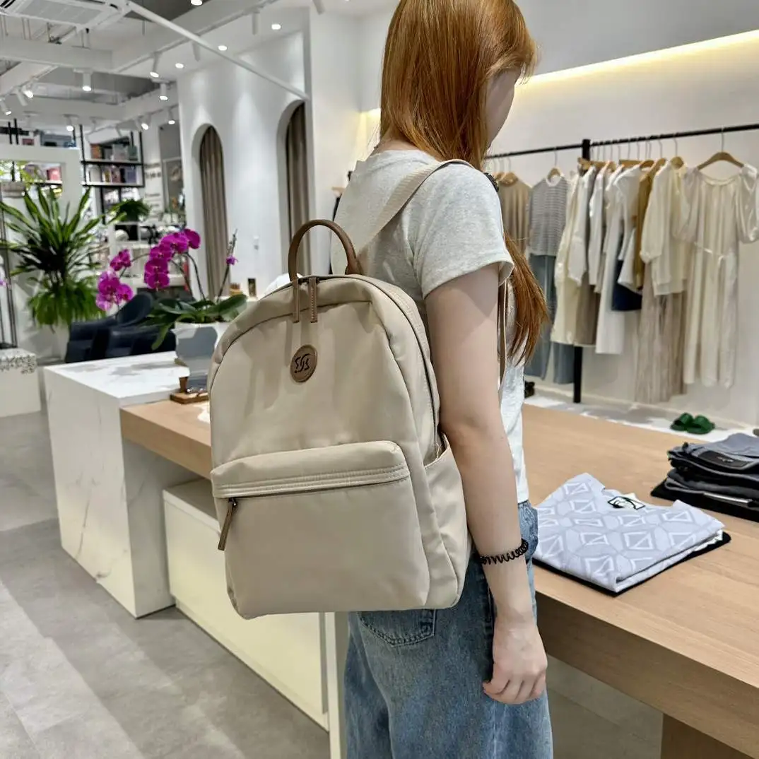 Women's Commuter Oxford Cloth Backpack Lightweight Large Capacity Casual Fashion Double-Shoulder Bag Portable Travel Gear